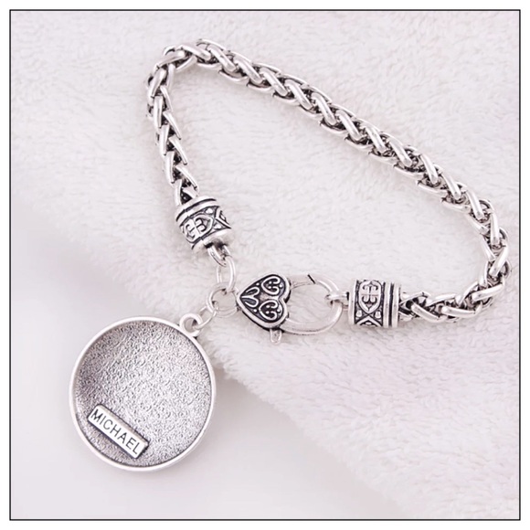 Arch Angel Michael Silver Sigil Protection Bracelet - Picture 5 of 5